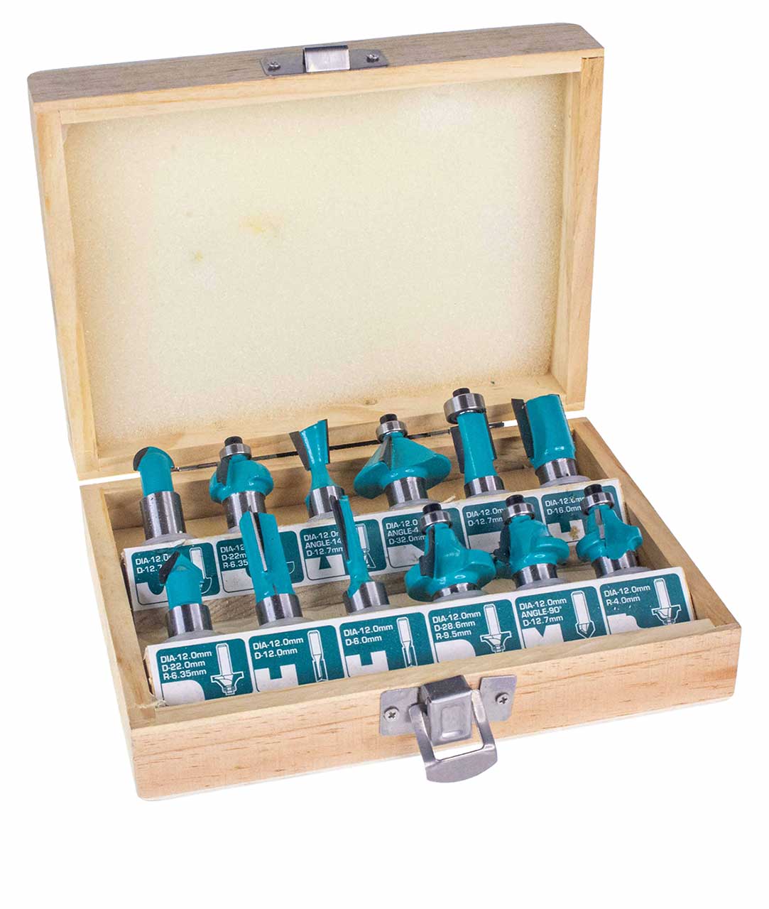 Total Router Bit Set TACSR2121 12 Pcs Router Bit Set | TOTAL Tools Malaysia