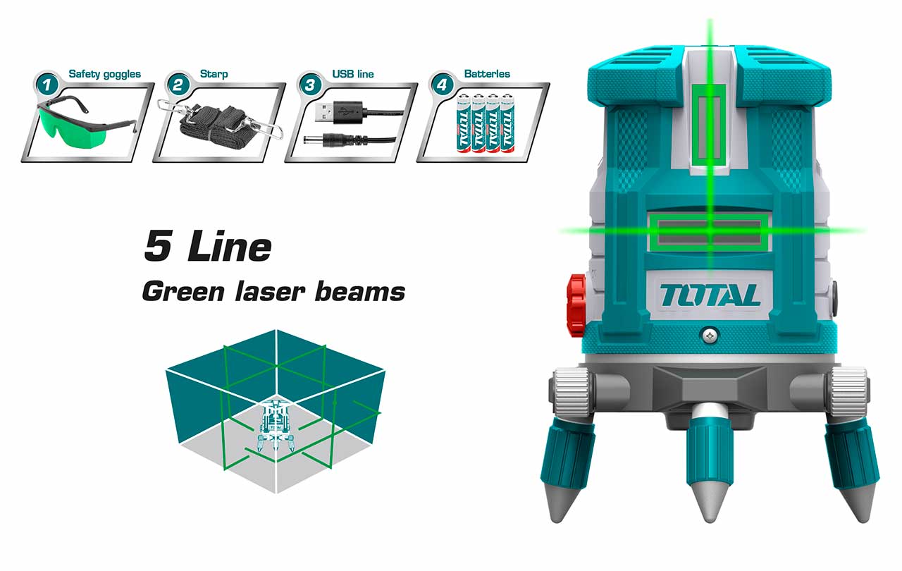 TLL305205 Self-Leveling Line Laser | TOTAL Tools Malaysia
