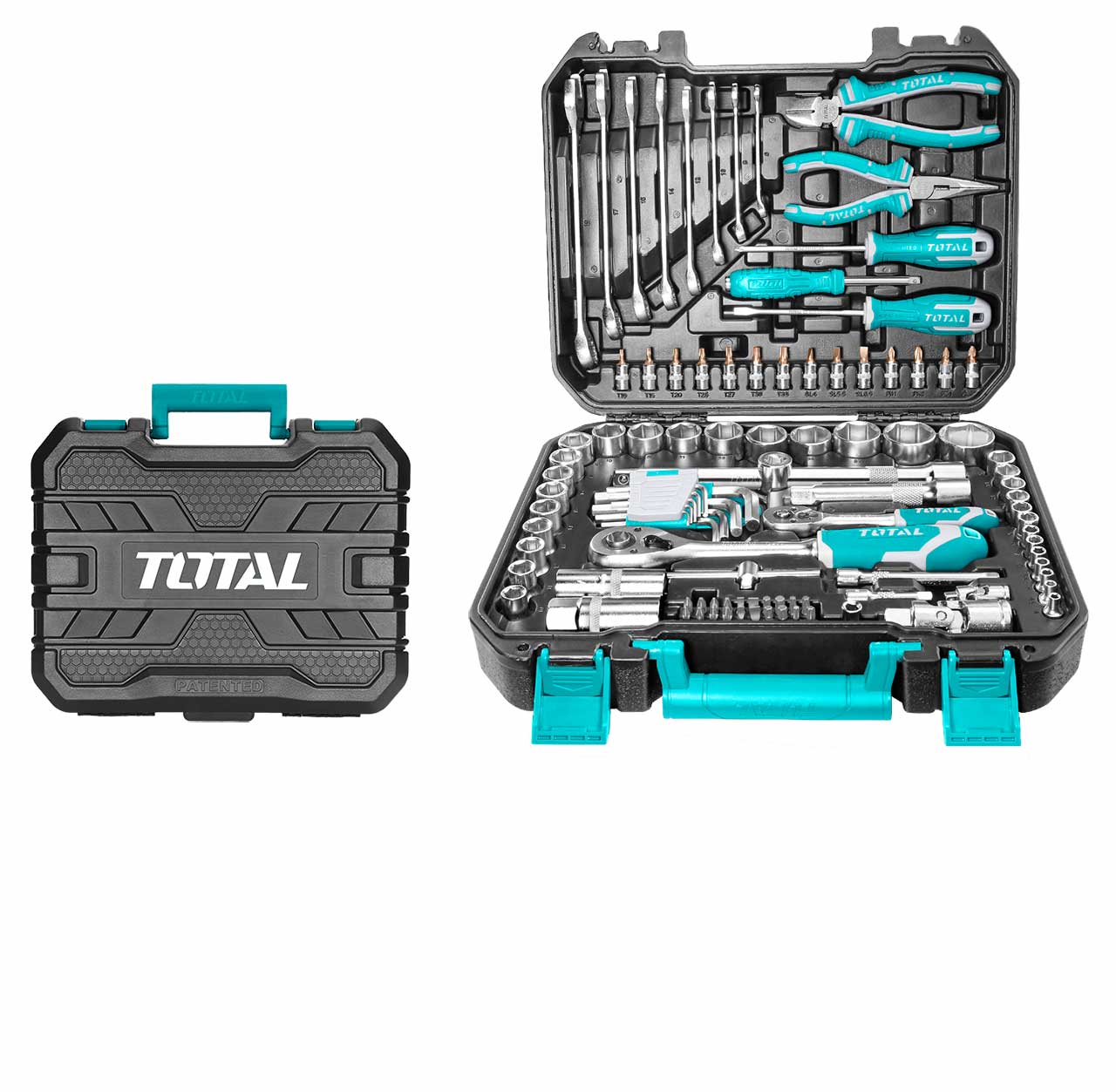 Total Tools Rack THPTCS71621 162 Pcs Tool Chest Set | TOTAL Tools Malaysia