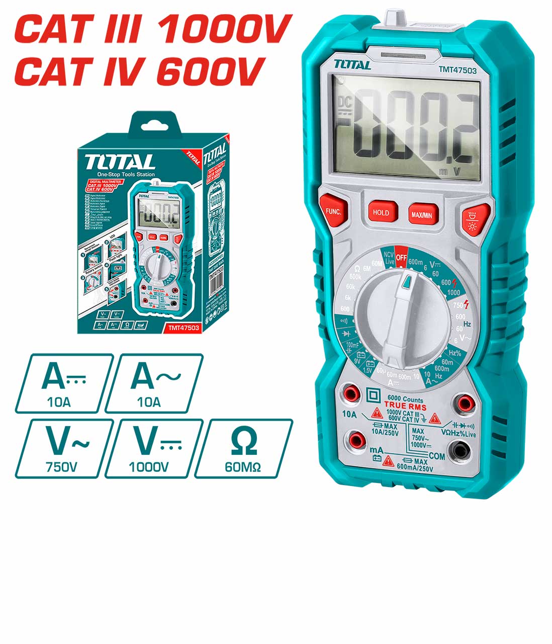 TMT460002 Digital Multimeter | TOTAL Tools Malaysia