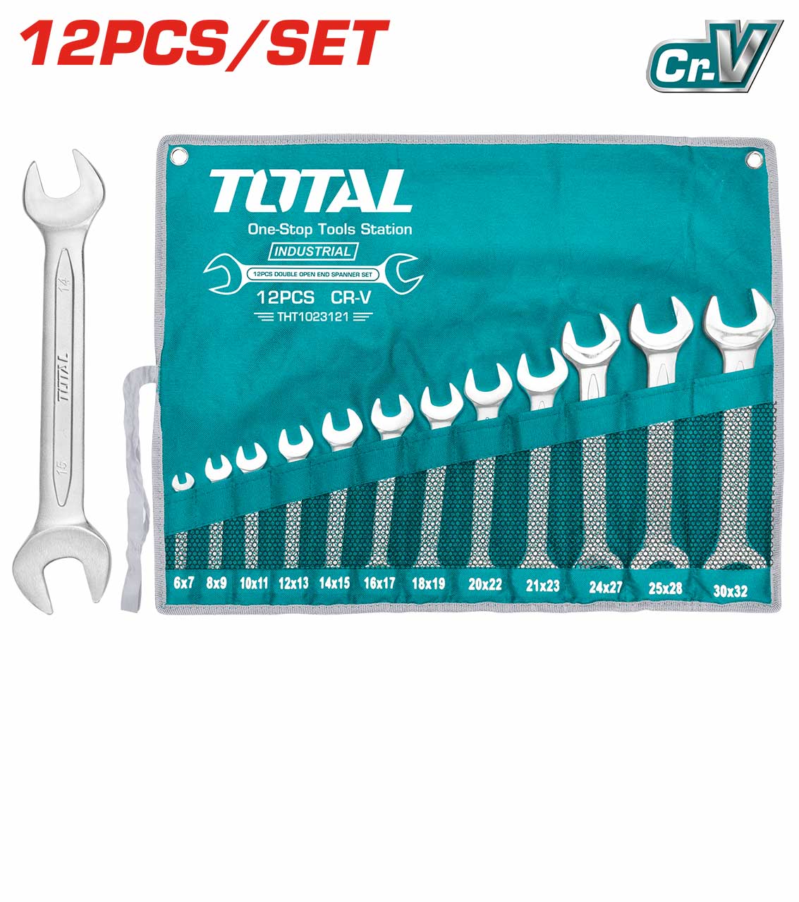 THT1023121 12 Pcs Double Open End Spanner Set TOTAL Tools Malaysia tht1023121-12-pcs-double-open-end-spanner-set-total-tools-malaysia