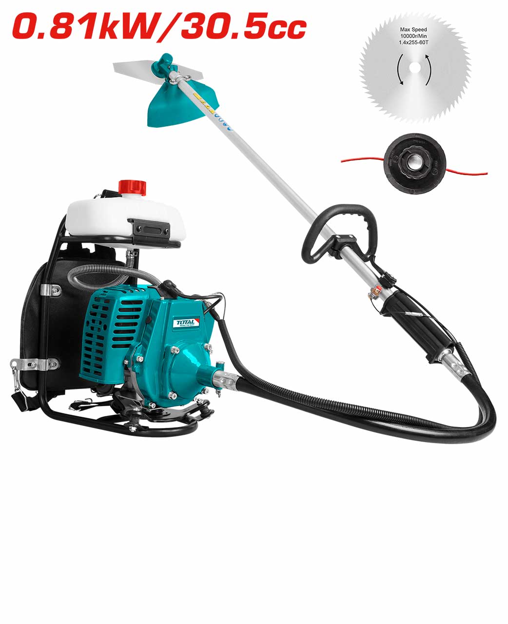 TP31261-2 Gasoline Grass Trimmer and Bush Cutter | TOTAL Tools Malaysia