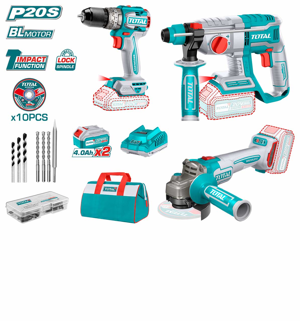 TFALI2001 Li-ion Fan | TOTAL Tools Malaysia